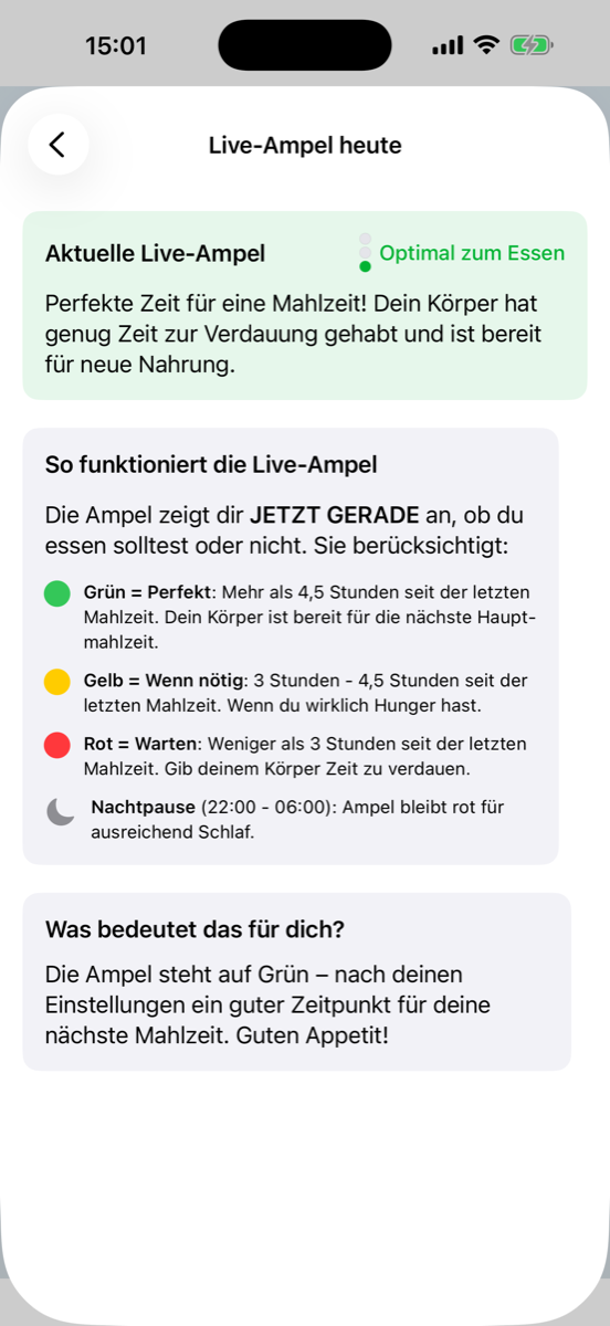 Cook&Track Live-Ampel Erklärung